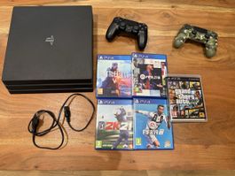 PS4 Pro Bundle mit Spielen & Controllern