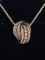 VERGOLDETE SWAROVSKI HALSKETTE MIT ANHÄNGER NEU***