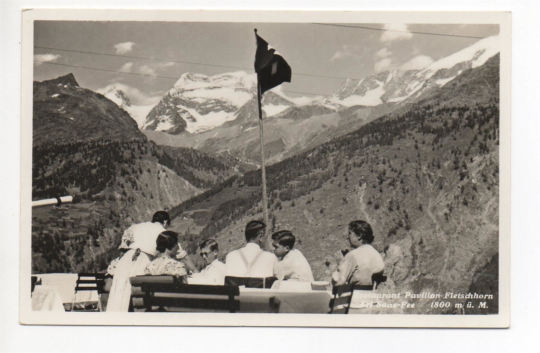Cartes postales: SAAS-FEE Restaurant Pavillon Fletschhorn – D'occasion à Jona par philajona