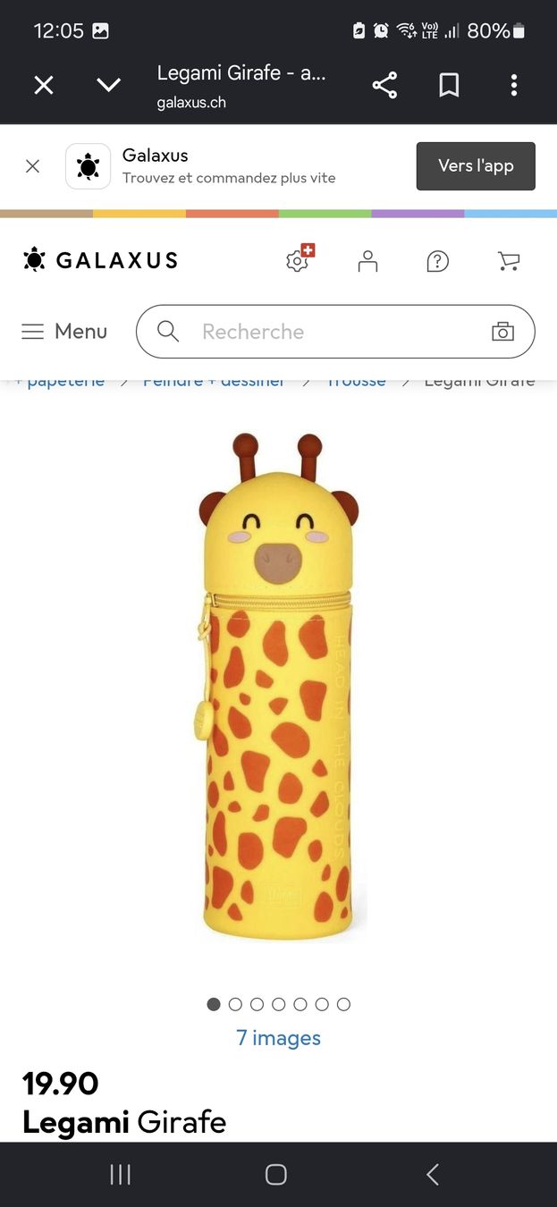 Legami Schüler-Etuis: Trousse Legami Girafe neuve – Neu (gemäss Beschreibung) aus Lausanne von Cognitia