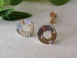 1P. 18Kt. Gelb/Weissgold OST echte Brillanten/Sonderverkauf