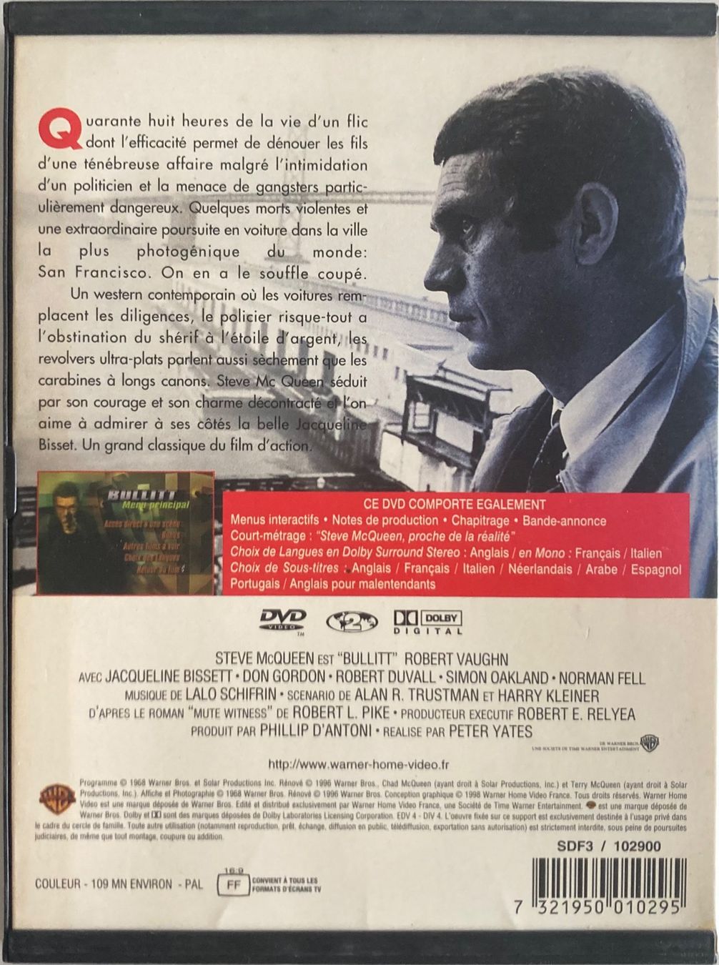 Tutti i DVDs: STEVE MCQUEEN - BULLIT – Usato da Poliez-Pittet venduto da Newtown-Records 1