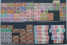 1934-60 Sammlung K/Z/S ungebraucht auf 4 Steckkarten K:550.-