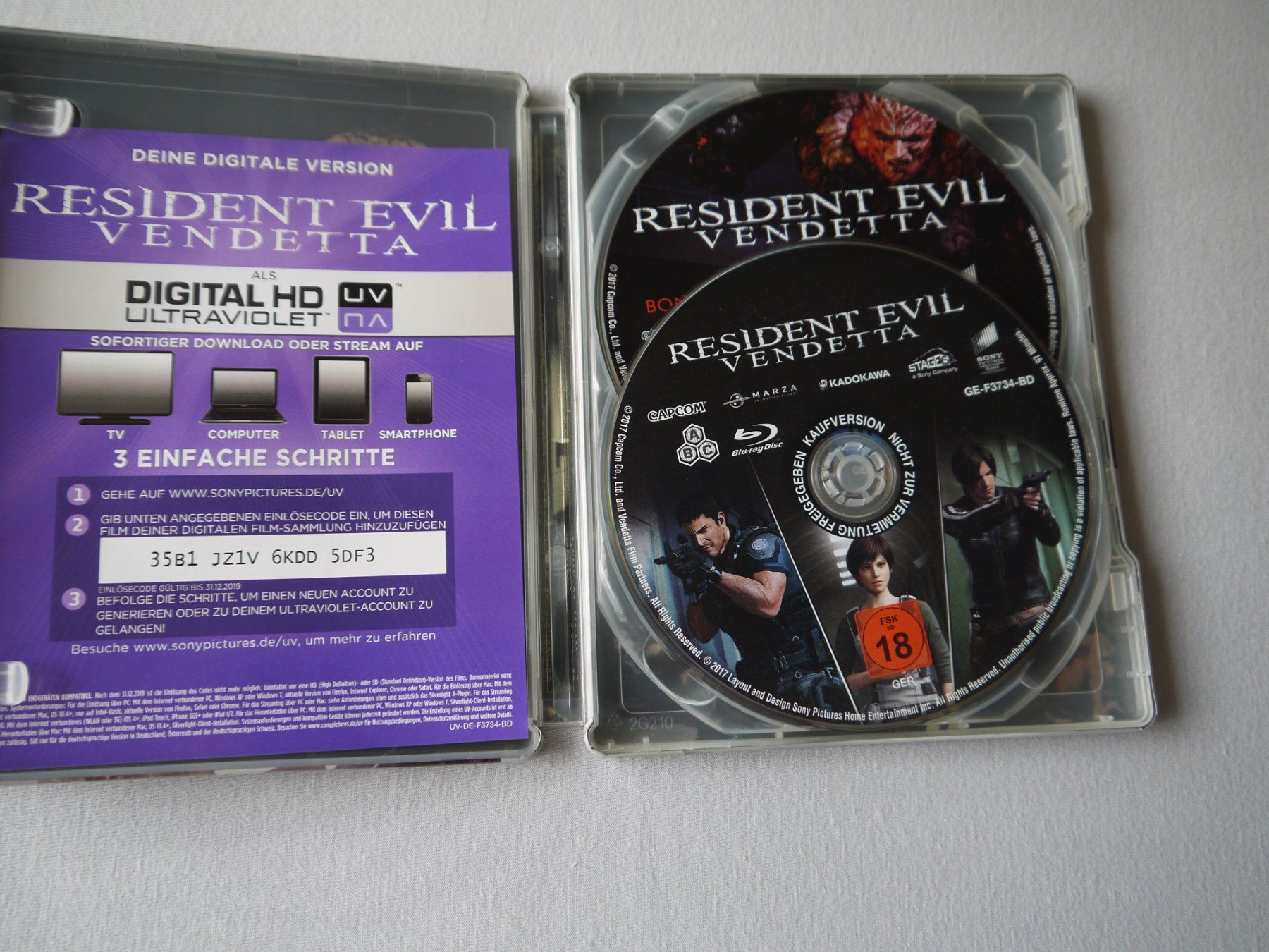 Tutti i DVDs: RESIDENT EVIL VENDETTA - Steelbook – Usato da Hagendorn venduto da Blaf 2