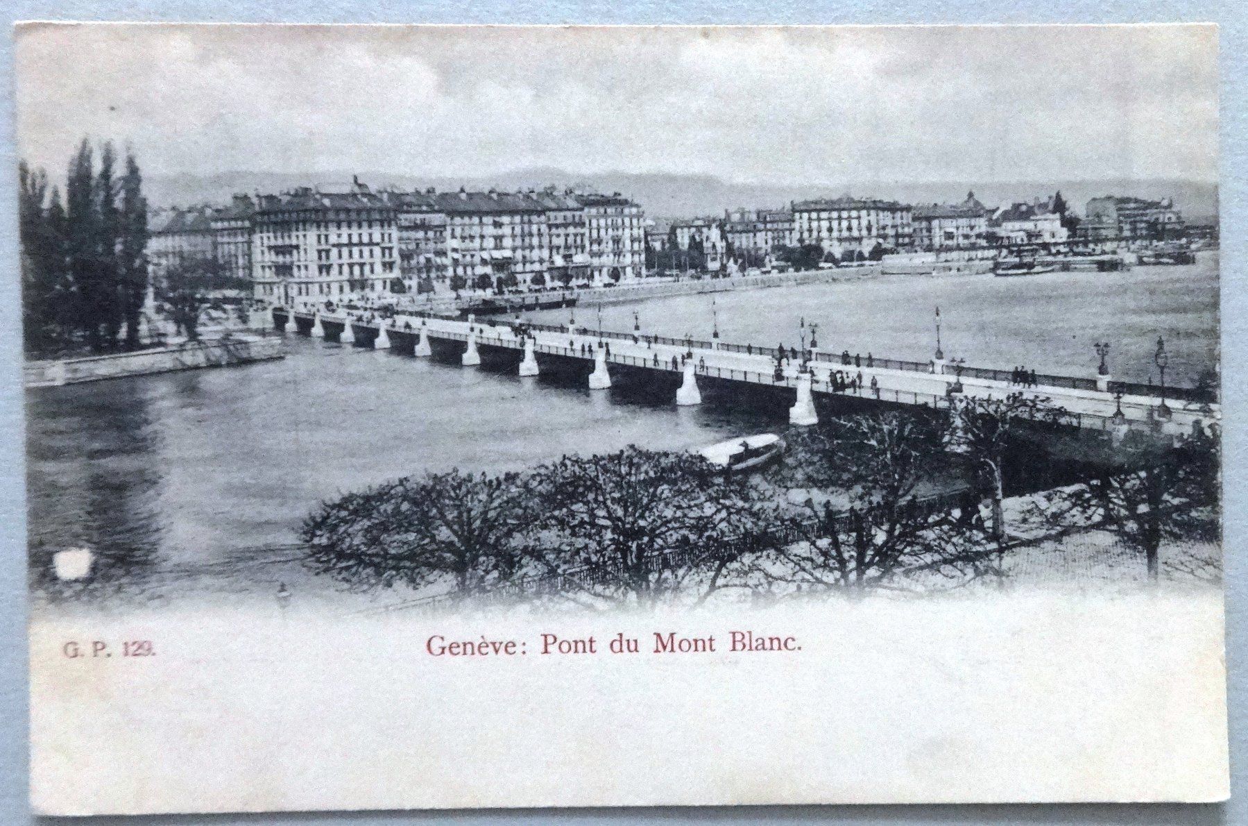Cartoline postali: Genève - Pont du Mont Blanc – Usato da Fétigny venduto da Billy2miny
