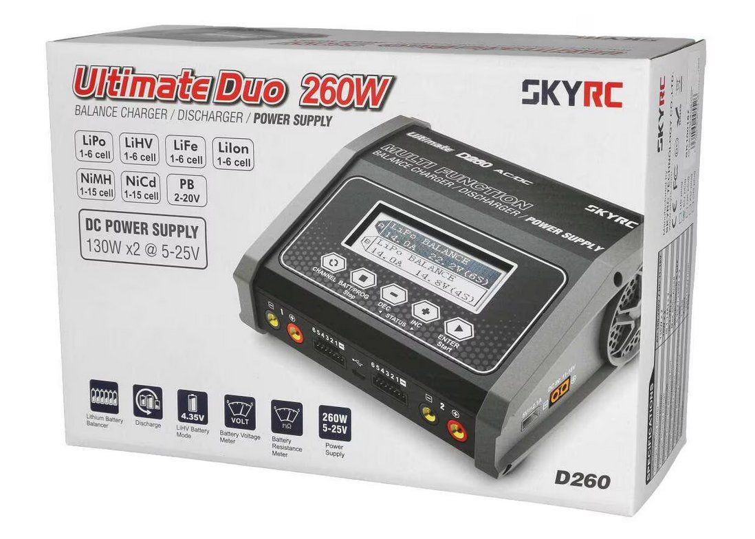 RC Modellbau: Chargeur Lipo double D260 AC/DC 2x 130W – Neu und originalverpackt aus Trélex von Arnaudyak 1
