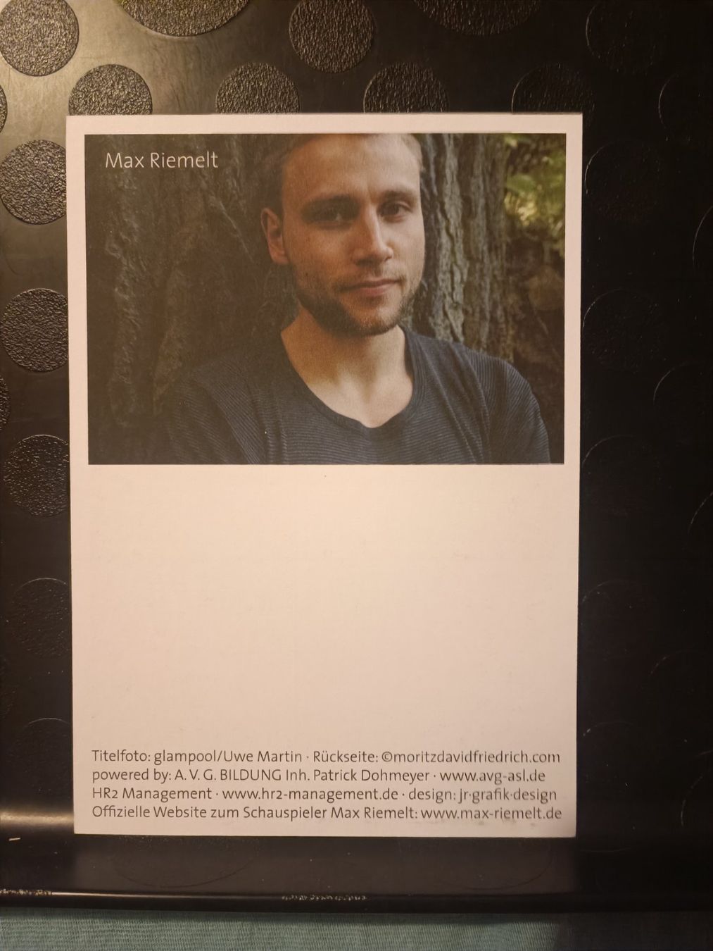 Autografi: Max Riemelt - handsigniert – Usato da Menziken venduto da Artographs 1