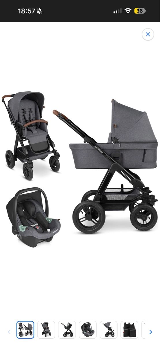 ABC Design Carrozzine: ABC Design Viper 4 Set grey new condition – Usato da Schlieren venduto da Amina99