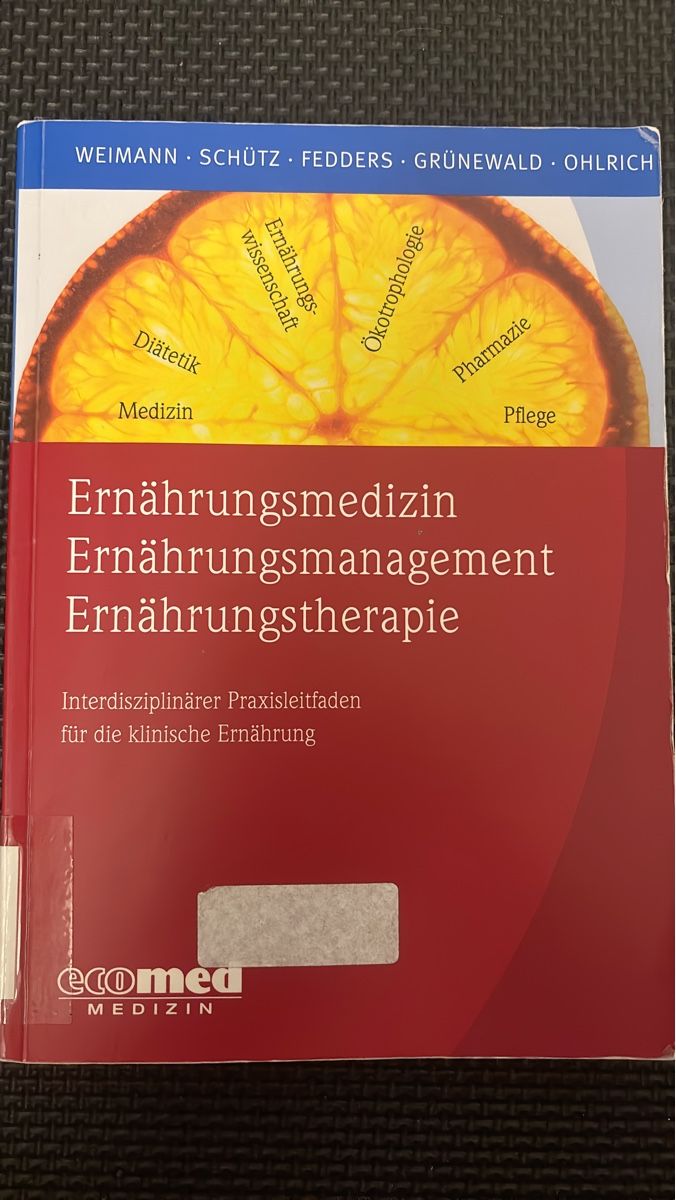 Libri: Fachbuch Ernährungstherapie – Usato da Zürich venduto da Yasmincayo