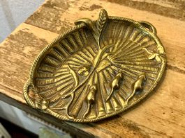 JUGENDSTIL KLEINE SCHALE ABLAGE SCHMUCKSCHALE BRONZE FRANCE