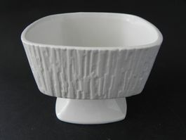 Vintage Blumenschale / Vase * RÖSSLER * weiss