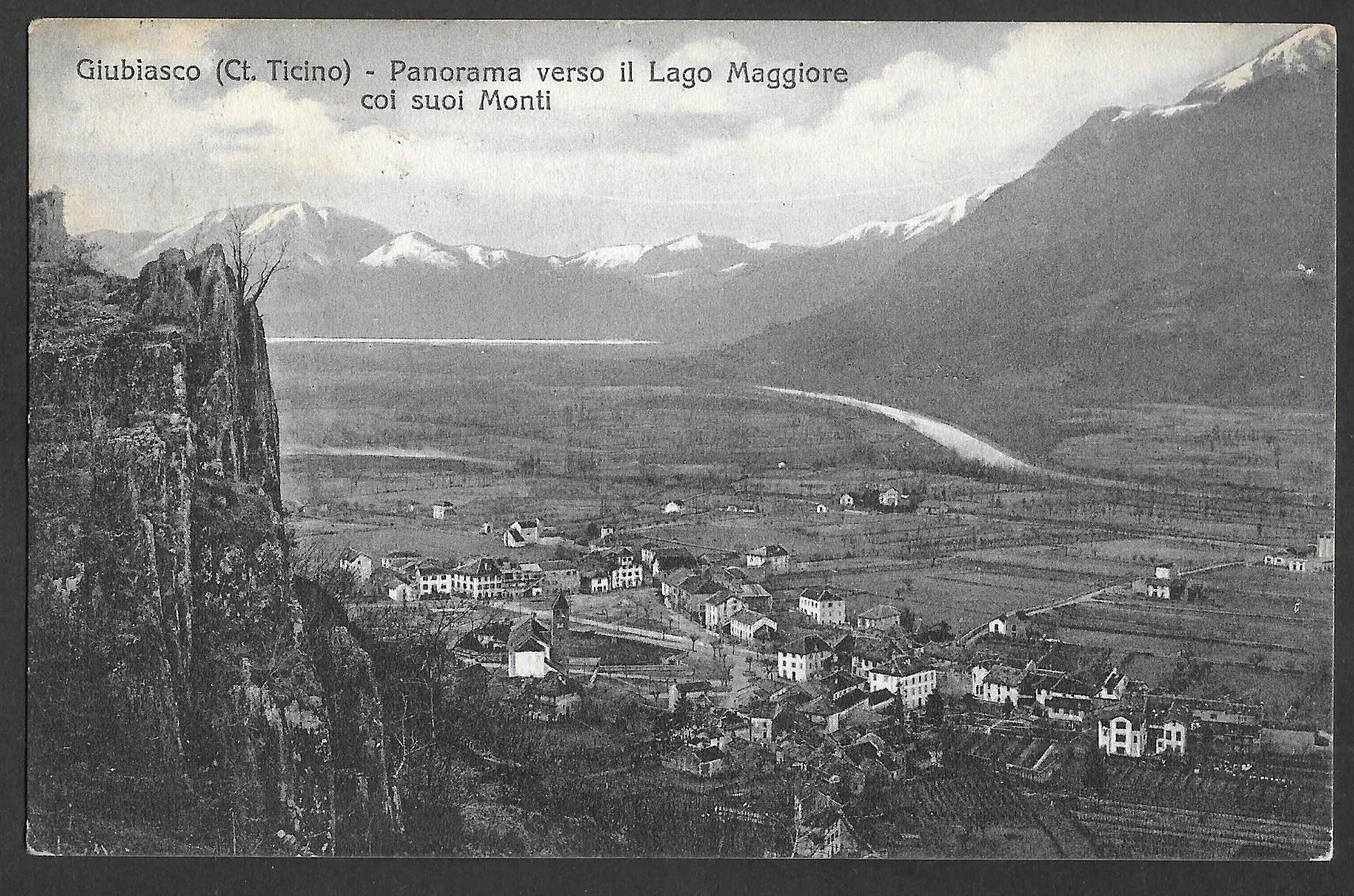 Cartoline postali: Giubiasco Panorama verso il Lago Maggiore – Usato da Olten venduto da clotaldi