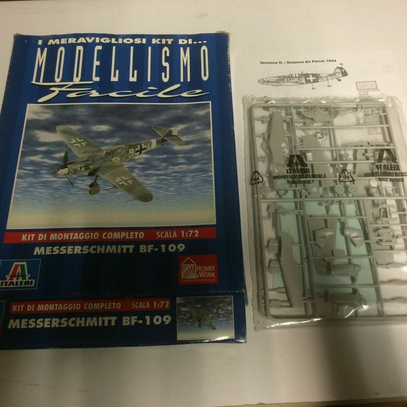 Italeri Kit di modellismo & Modellini statici: plastic model kit scale 1/ 72 ITALERI MESSERSCHMITT BF 109 – Nuovo e nell'imballaggio originale da Vezia venduto da Aquarius_Age 1