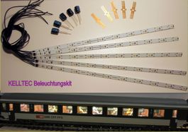 2 Stk. KELLTEC SMD Beleuchtungskit 285mm für 10 Wagen AC/DC