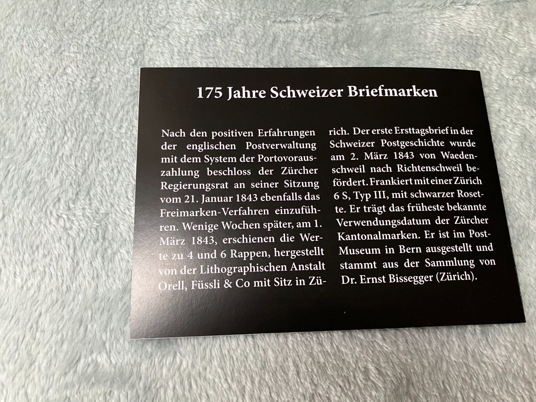 Tous les timbres: 175 Jahre Schweizer Briefmarken – Neuf (Voir description) à Menzingen par Wlukas 4