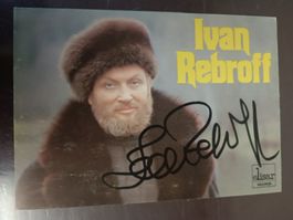 Ivan Rebroff - handsignierte Autogrammkarte