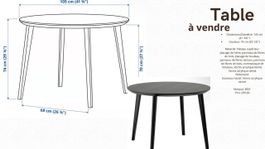 Table ronde Ikea en bois