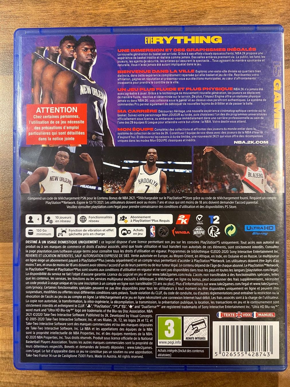 Sony Giochi: JEU PS5 'NBA 2K21' – Usato da St-Prex venduto da Okoala 1