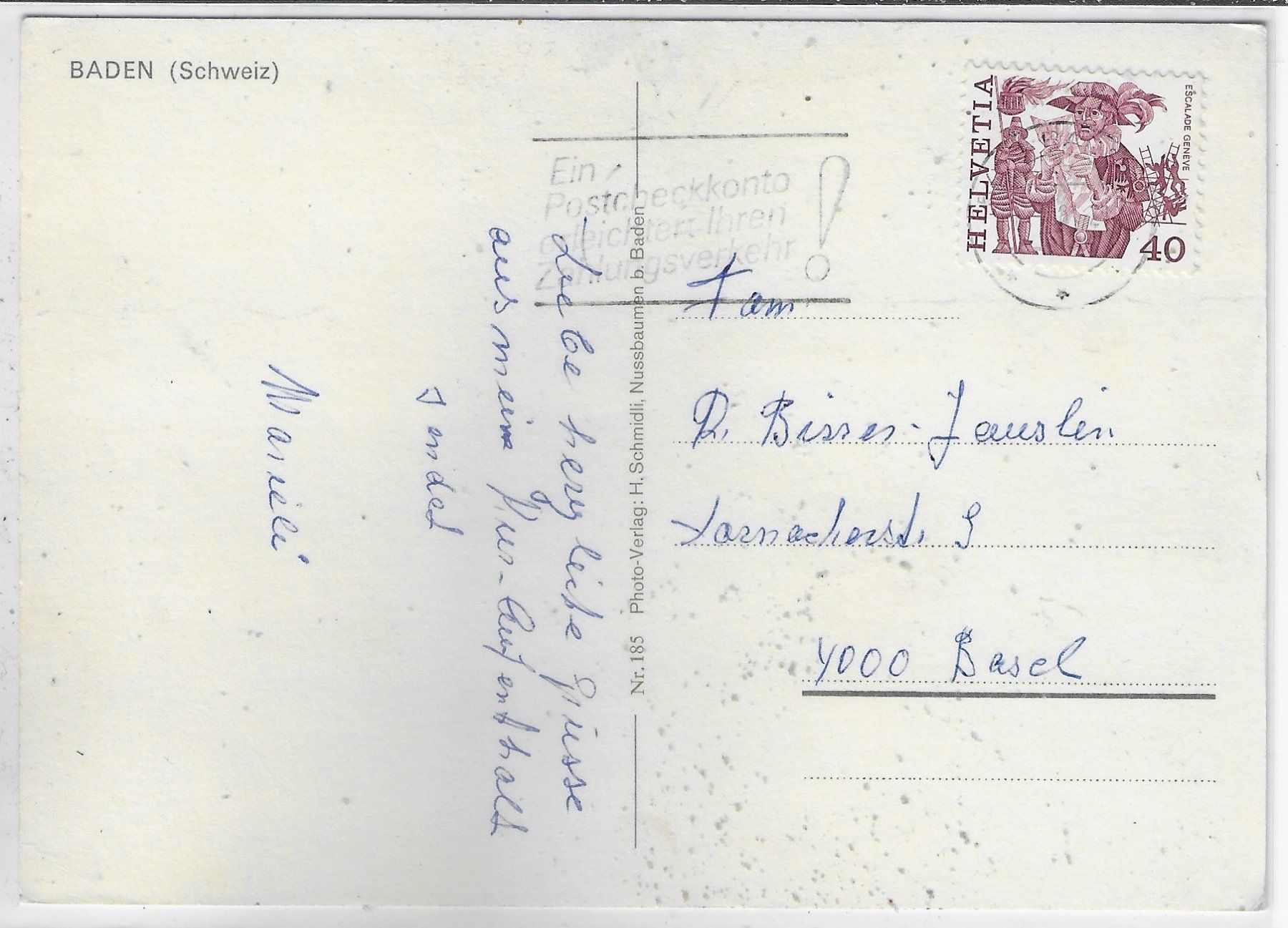Cartoline postali: Baden - Multiview – Usato da Ettingen venduto da Kartenplanet 1