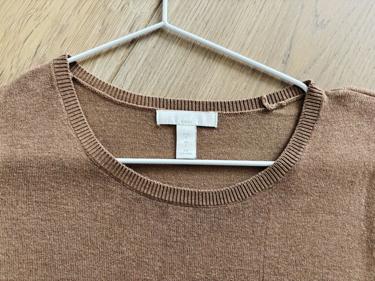 H&M Maglioni & Felpe: H&M Basic kurzarm Strickpullover in Camel - Grösse S  – Usato da Ennetbürgen venduto da Evelyne_G 2