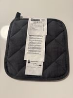 Topflappen IKEA grau gesteppt, quadratisch, neuwertig