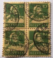 4 er Block Nr.153 mit Stempel Tellbrustbild   