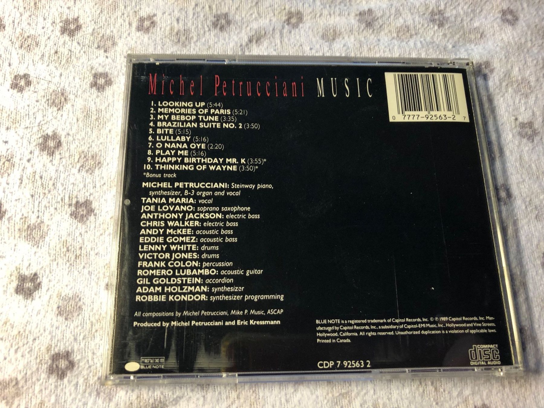 CD: Michel Petrucciani - Music (CD) – Usato da Schübelbach venduto da Bemafaja 1