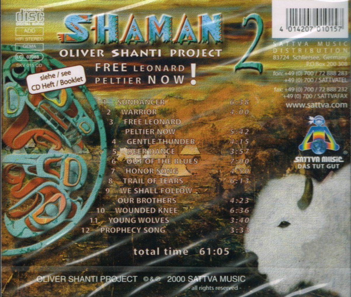 CD: Oliver Shanti Project – Shaman 2 – Usato da Brunnen venduto da Barfly5 1