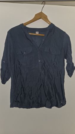 S.Oliver Damen Bluse, Grösse 38, Dunkelblau, Top Zustand!