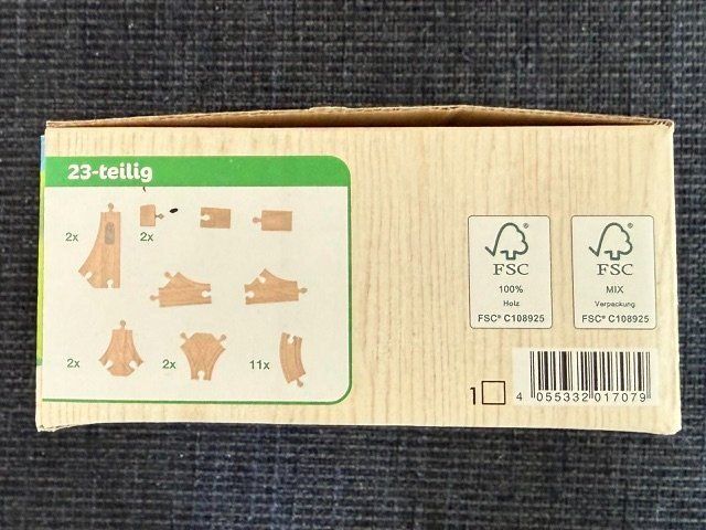 Giocattoli: Playtive Eisenbahn - Weichen-Ergänzungs-Set, 23-teilig – Usato da Lostorf venduto da Nick1258 2