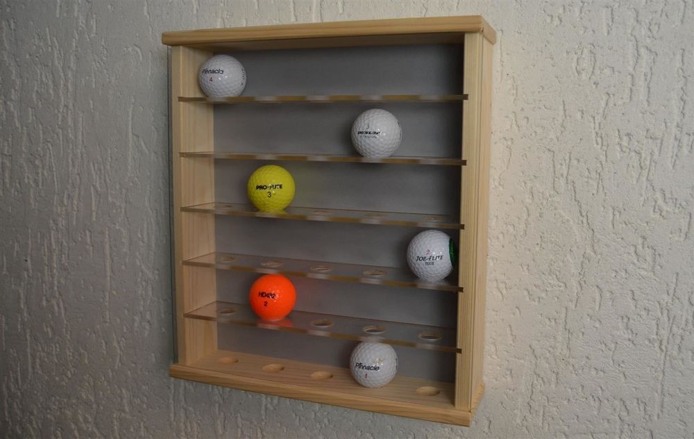 Acryl-Golfball-Halterung Für Wandmontage – Transparent, 8x6x3,3 Cm, Inkl. Schrauben – Organizer Für Wohnzimmer, Schlafzimmer, Arbeitszimmer