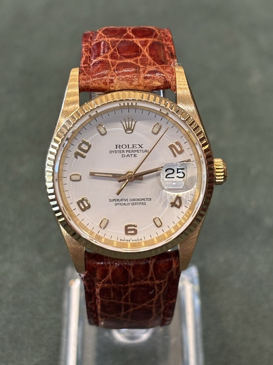 Rolex Uhren: Rolex Date 34mm oro giallo  – Gebraucht aus Mendrisio von TicinoWatchLab