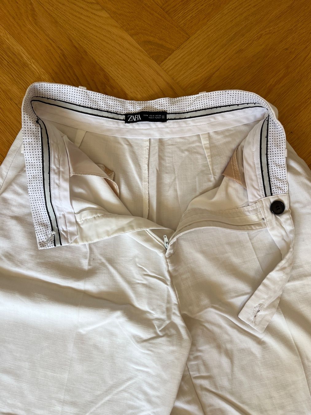 Zara Pantaloni: Zara Sommerhose Weiss Gr. M – Usato da Zürich venduto da bretxo 4