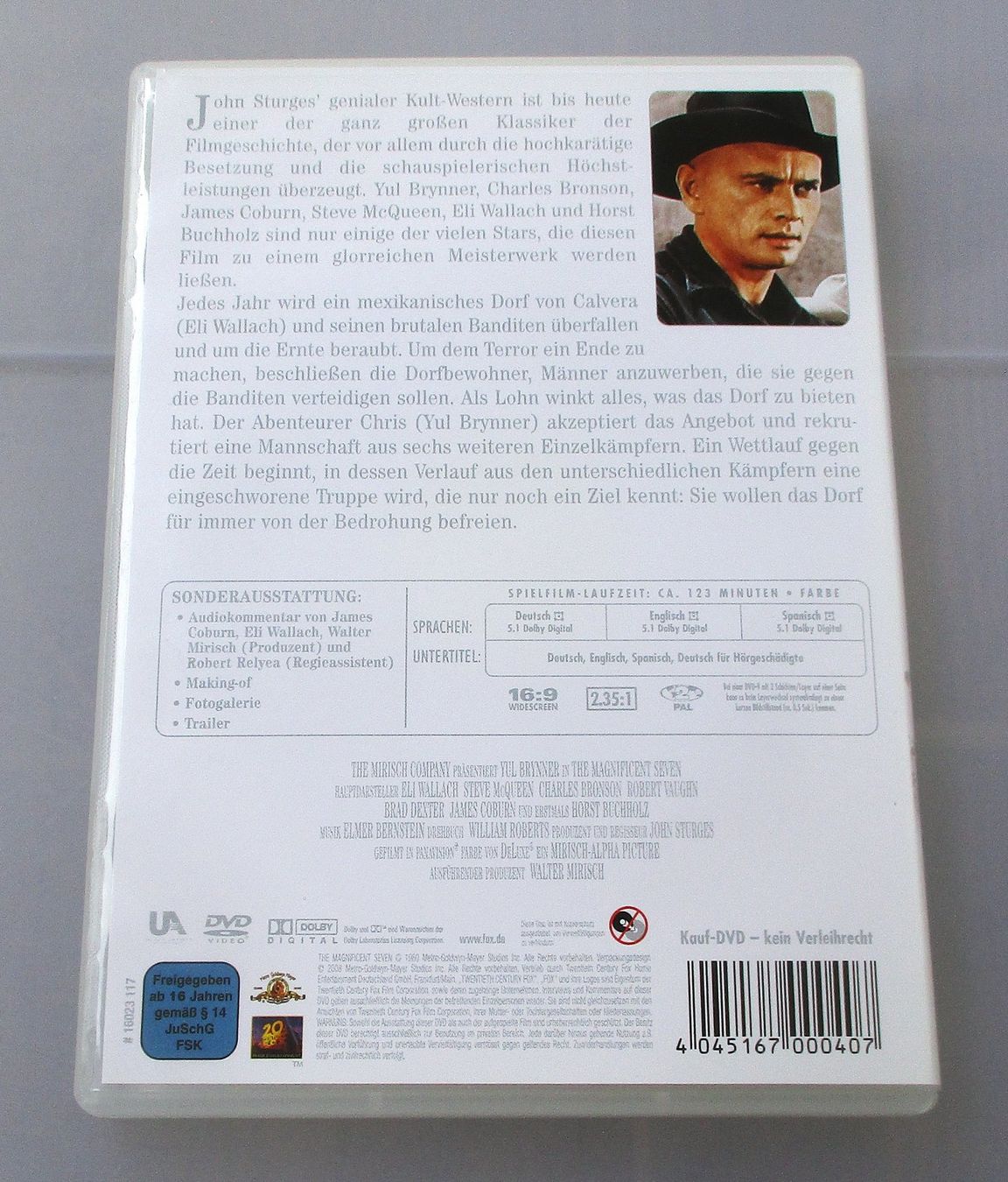 Alle DVDs: DIE GLORREICHEN SIEBEN - Yul Brynner/John Sturges – Gebraucht aus Wattwil von Muriel10 1