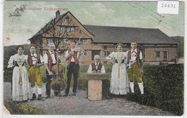 Appenzeller Volkstypen - Litho