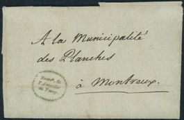 VD Vevey - Portofreiheitstempel - Brief - Vorphila