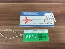 Gebrauchtes Swissair Flugticket London Sammlerstück