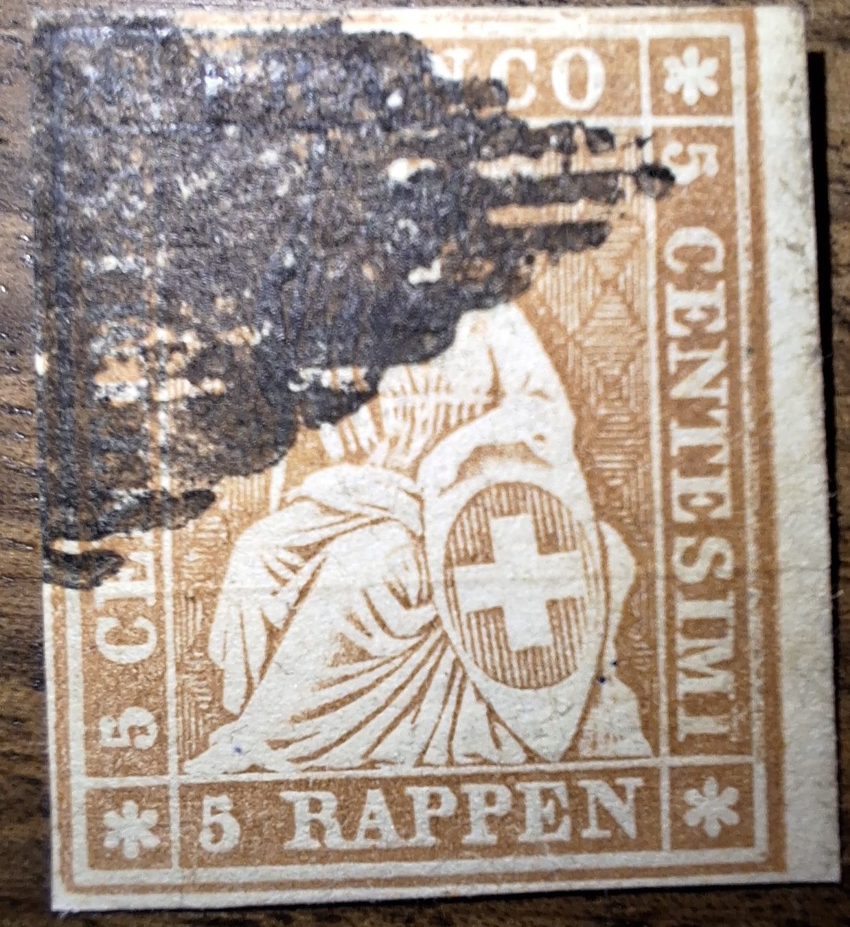 Alle Briefmarken: Strubel 22C Kat. 150.- – Gebraucht aus Balgach von SIMEON27