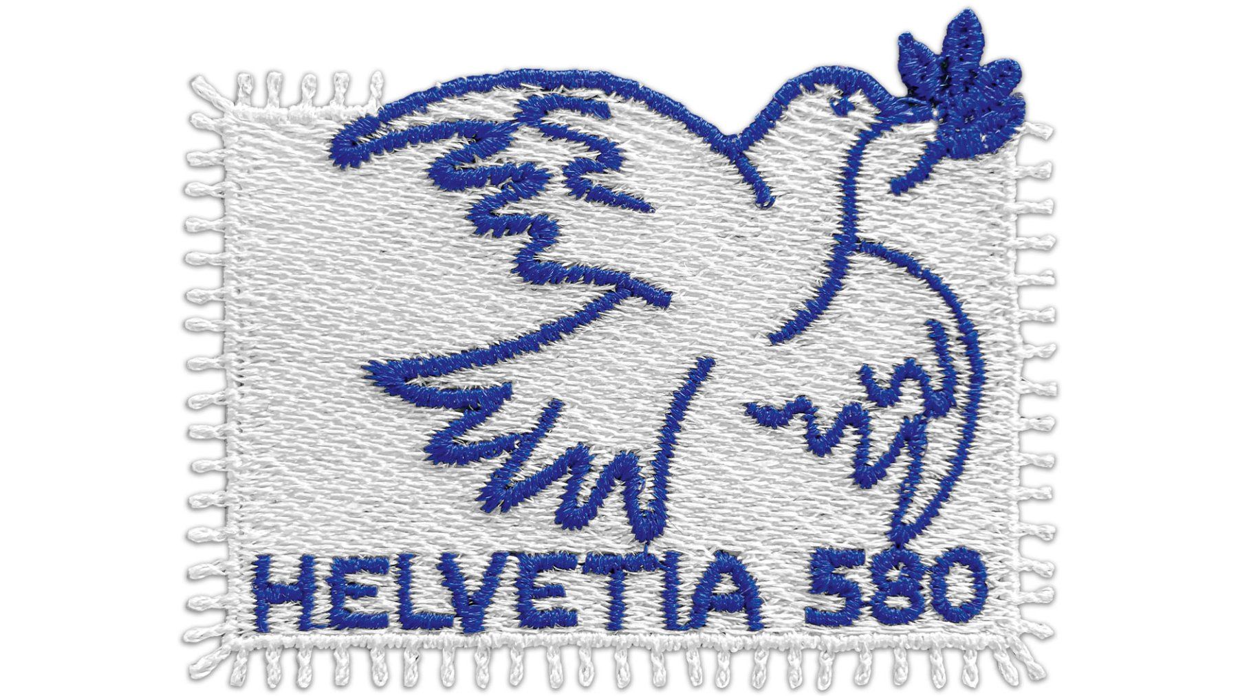 Tutti i francobolli: Friedens Taube gestickte Briefmarke 2025 – Nuovo e nell'imballaggio originale da Schliern b. Köniz venduto da joni20