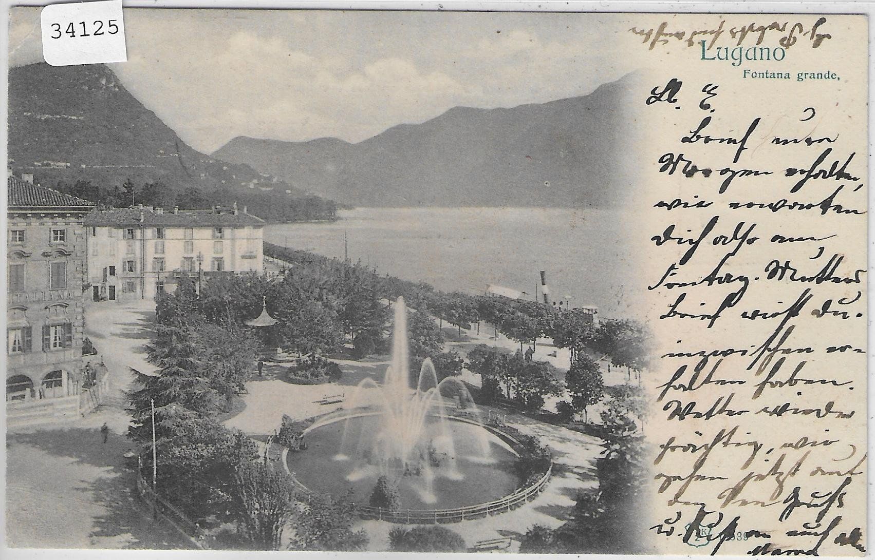 Ansichtskarten: Lugano - Fontana grande – Gebraucht aus Ettingen von Kartenplanet