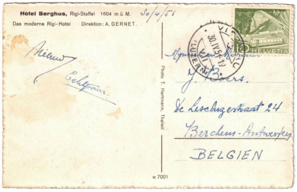 Cartoline postali: Rigi - Skilift Rigi-Rotstock – Usato da Binningen venduto da Mountainrider 1