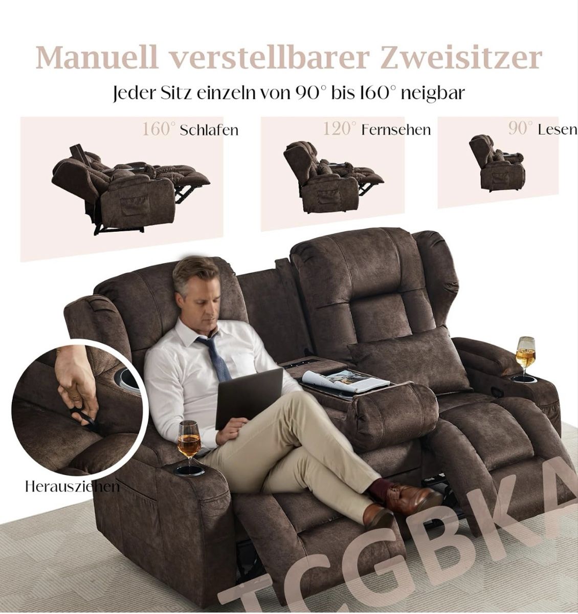Fauteuils: Relaxsessel mit Liegefunktion, Heimkino – Neuf (Voir description) à Sommeri par Missys 5