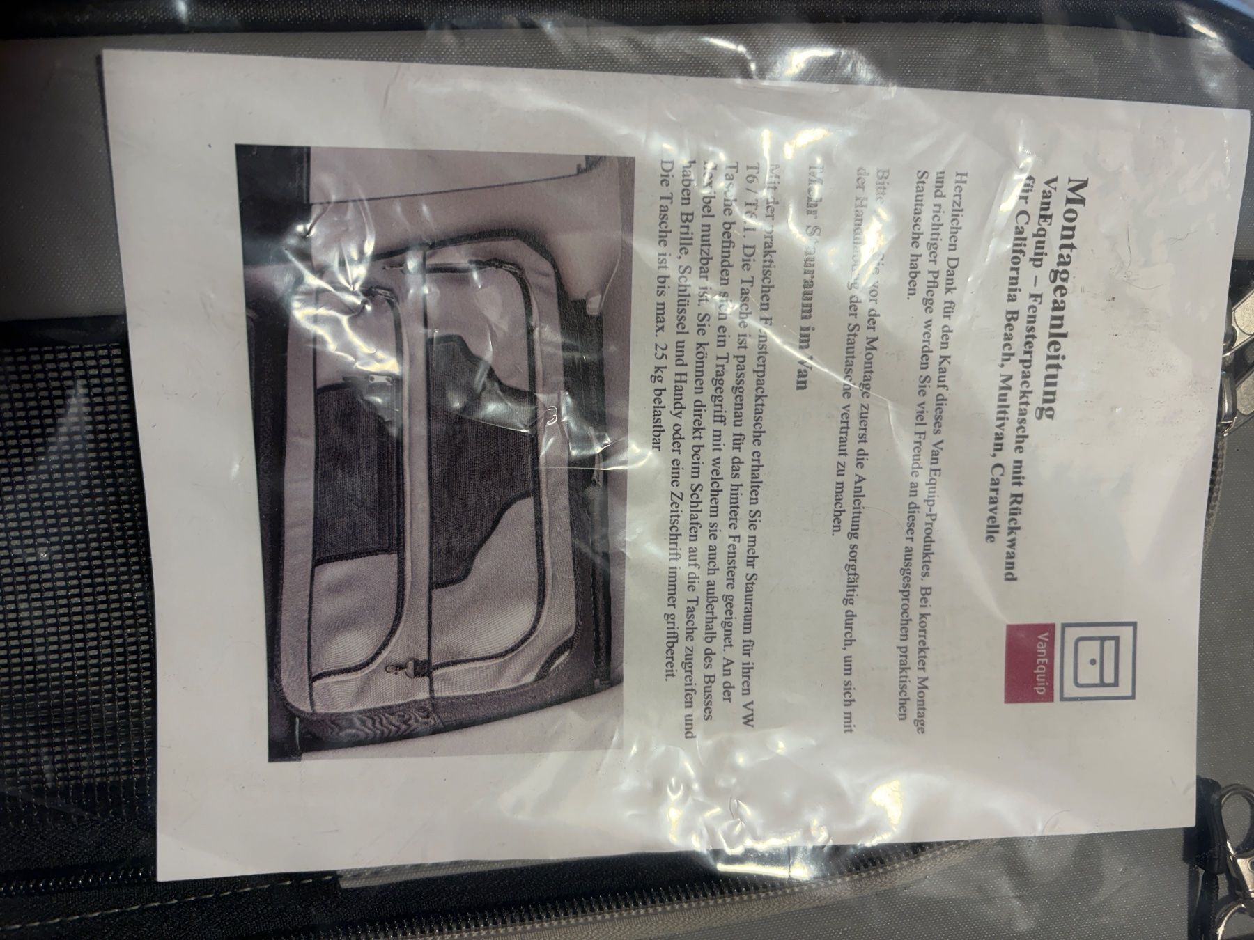 Sonstiges Campingzubehör: Fensterpacktasche mit Rueckwand silber anthrazit neu – Neu und originalverpackt aus Herisau von Usuperman 3