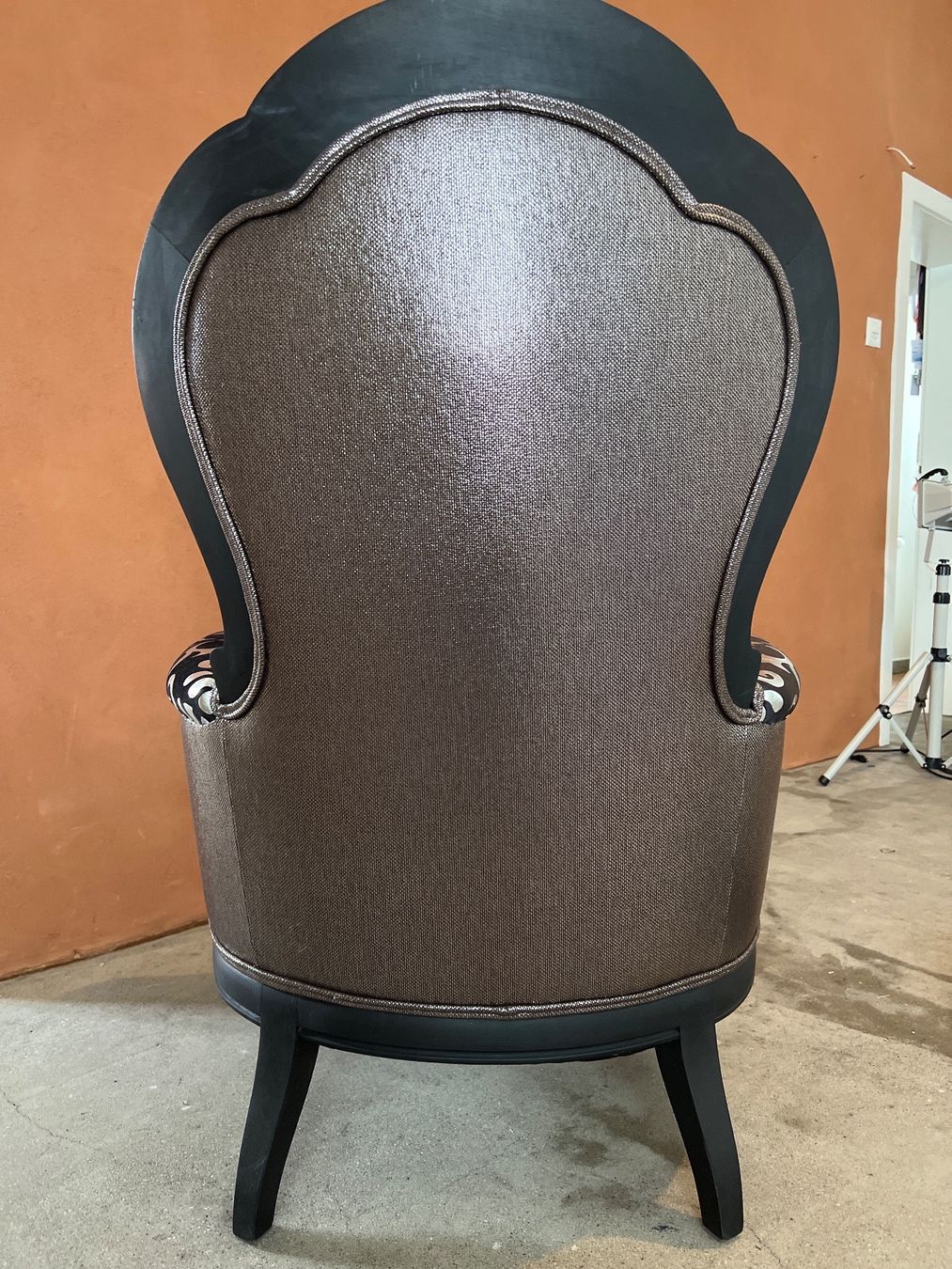 Sessel: Sessel schwarz silber mit Fuss-Schemel – Neu (gemäss Beschreibung) aus Kreuzlingen von Muschel64 5
