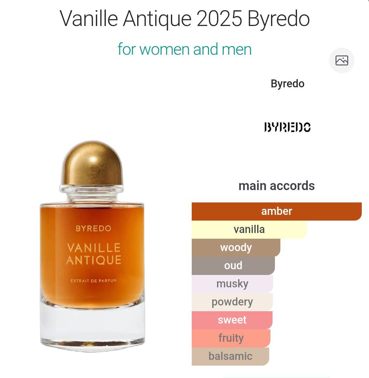 Byredo Profumi & Eau de Toilette: 2ml Byredo Vanille Antique extrait sample Probe niche – Nuovo (secondo la descrizione) da Steinhausen venduto da nwe_t8nj 4