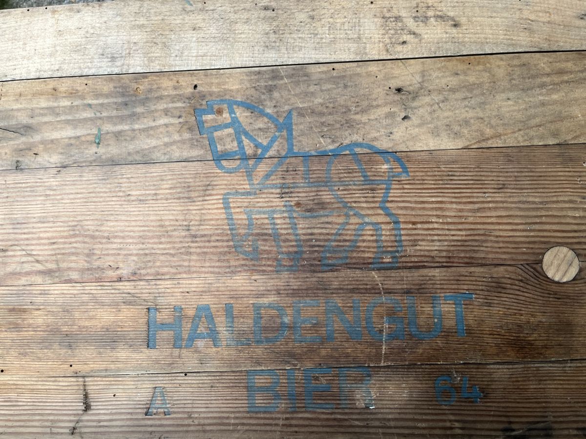 Barattoli: alte massive Haldengut Holzkiste – Usato da Wila venduto da Fritz-Wila 1