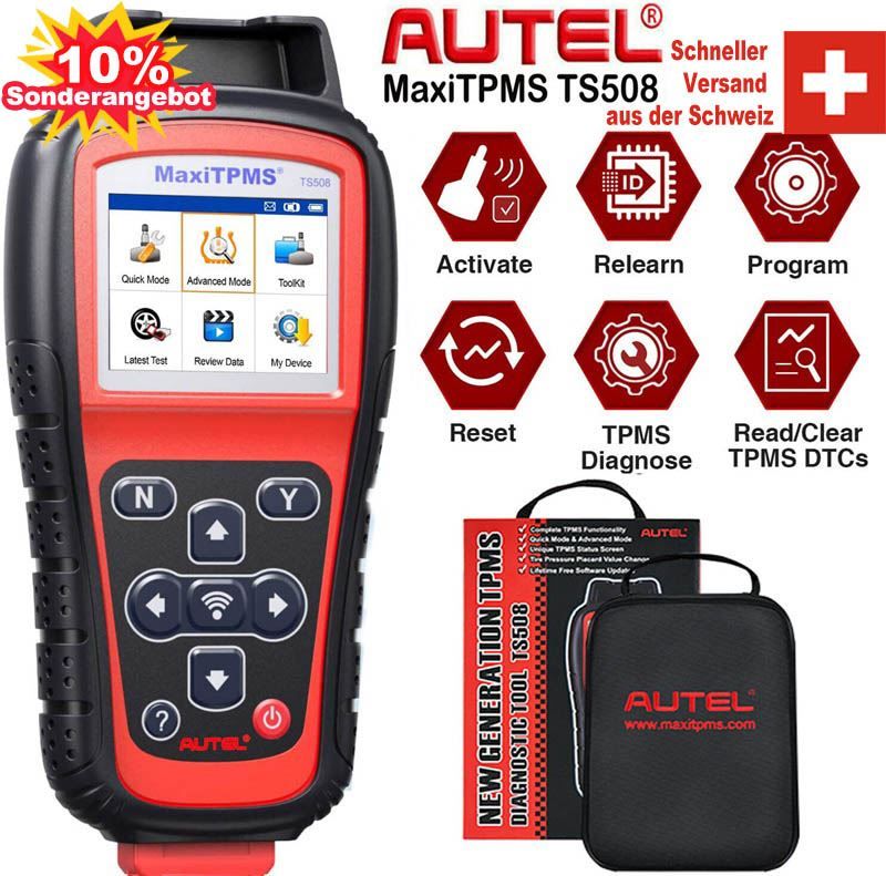 Autel Tutti gli attrezzi: Autel MaxiTPMS TS508 Service Werkzeug – Nuovo e nell'imballaggio originale da Malans GR venduto da BUYBEST-Schweiz