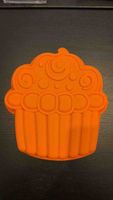 Silikon Backform Cupcake orange