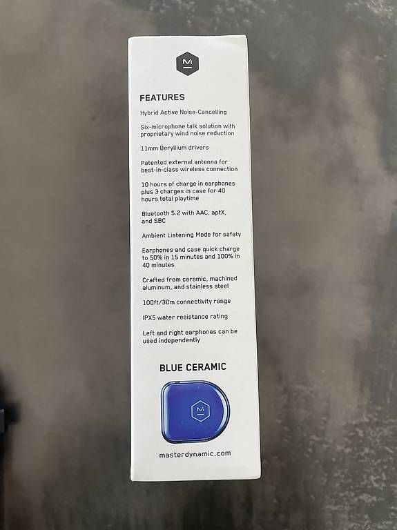Cuffie: Ecouteurs sans fil Master and Dynamic MW08 Blue Ceramic – Nuovo (secondo la descrizione) da Lausanne venduto da generation 1