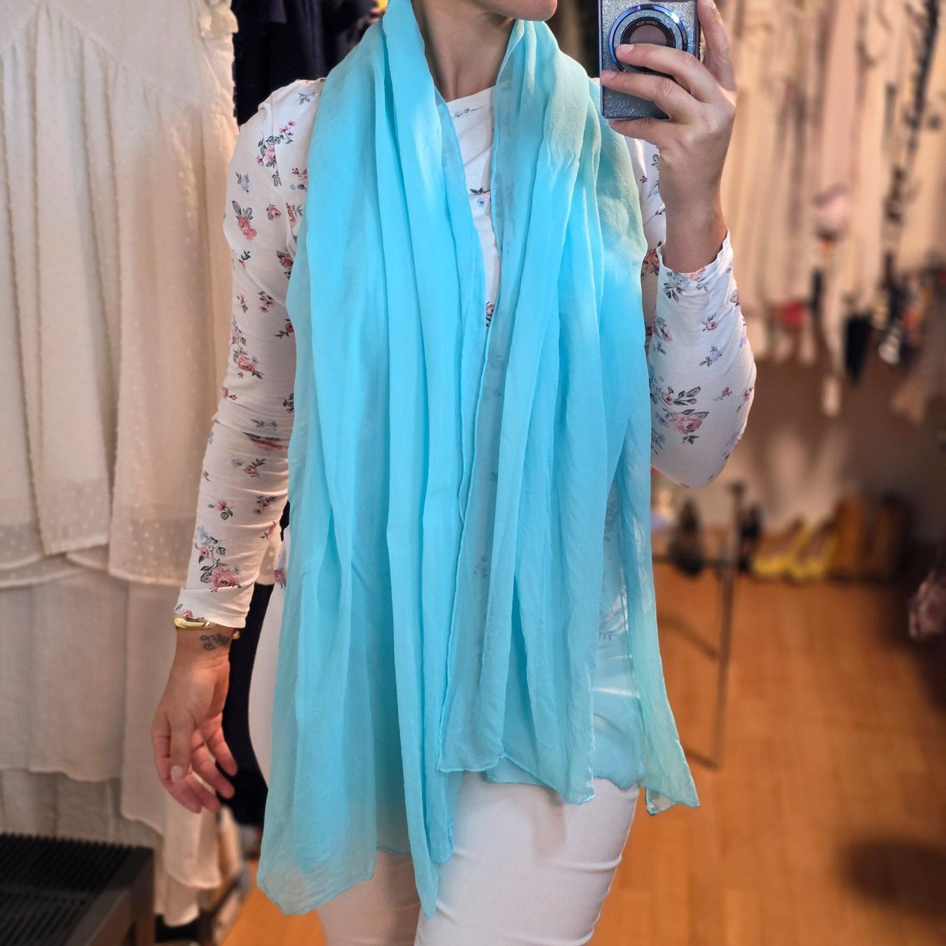 Codello Foulard & Sciarpe: Codello Seidentuch Stola 100% Seide Luxus – Usato da Wald ZH venduto da CapLux 2
